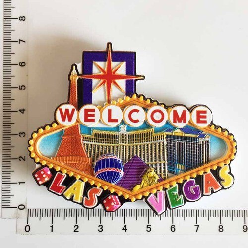 Alaska Fridge Magnets Souvenir Las Vegas Hawaii Chicago USA Tourist Refrigerator Stickers Kitchen Decor Resin Crafts Ideas: 5