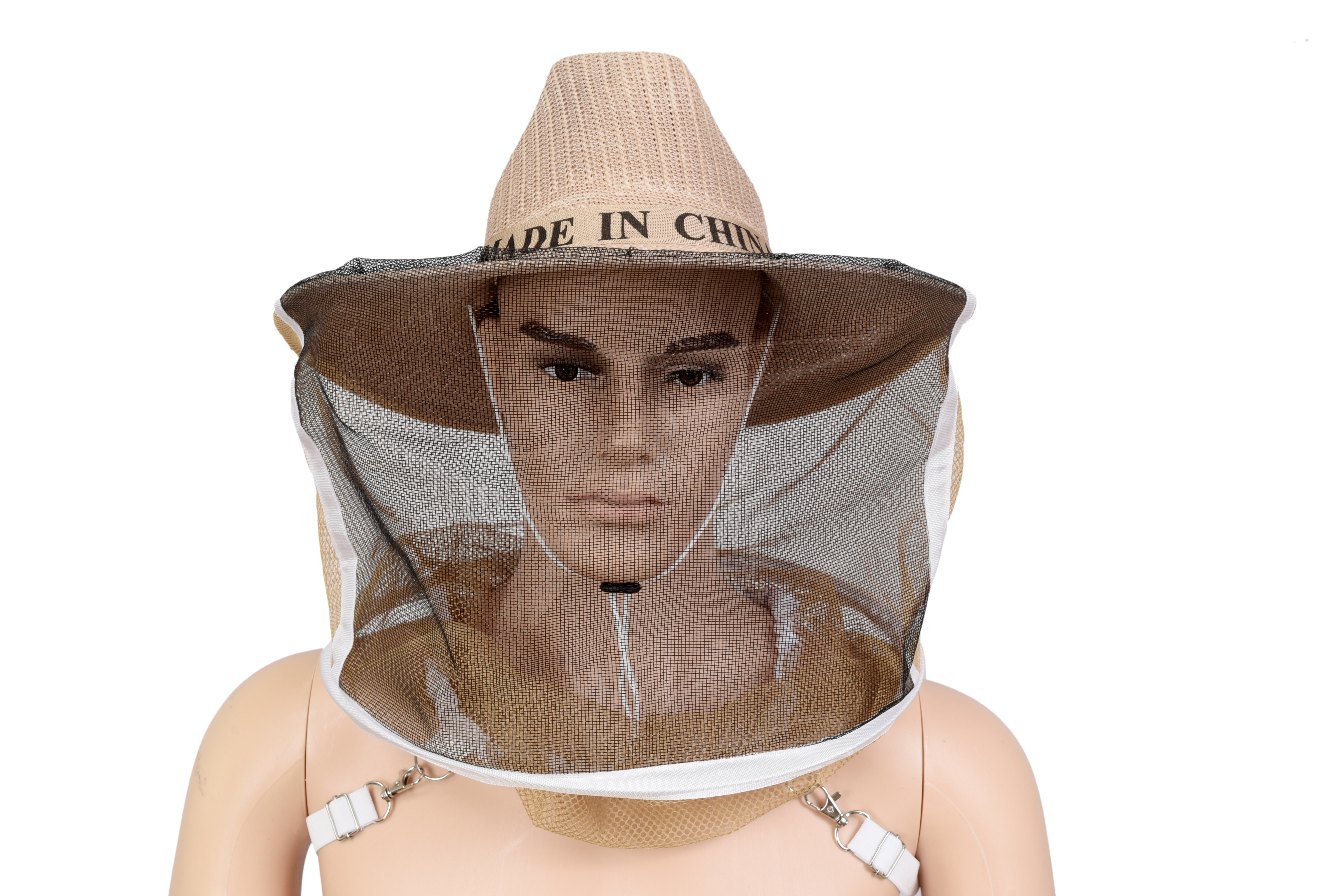 1 stykke biavl hat hat cowboy stil tilsløret beskyttelse til biavlere anti bi bi solskærm biavl