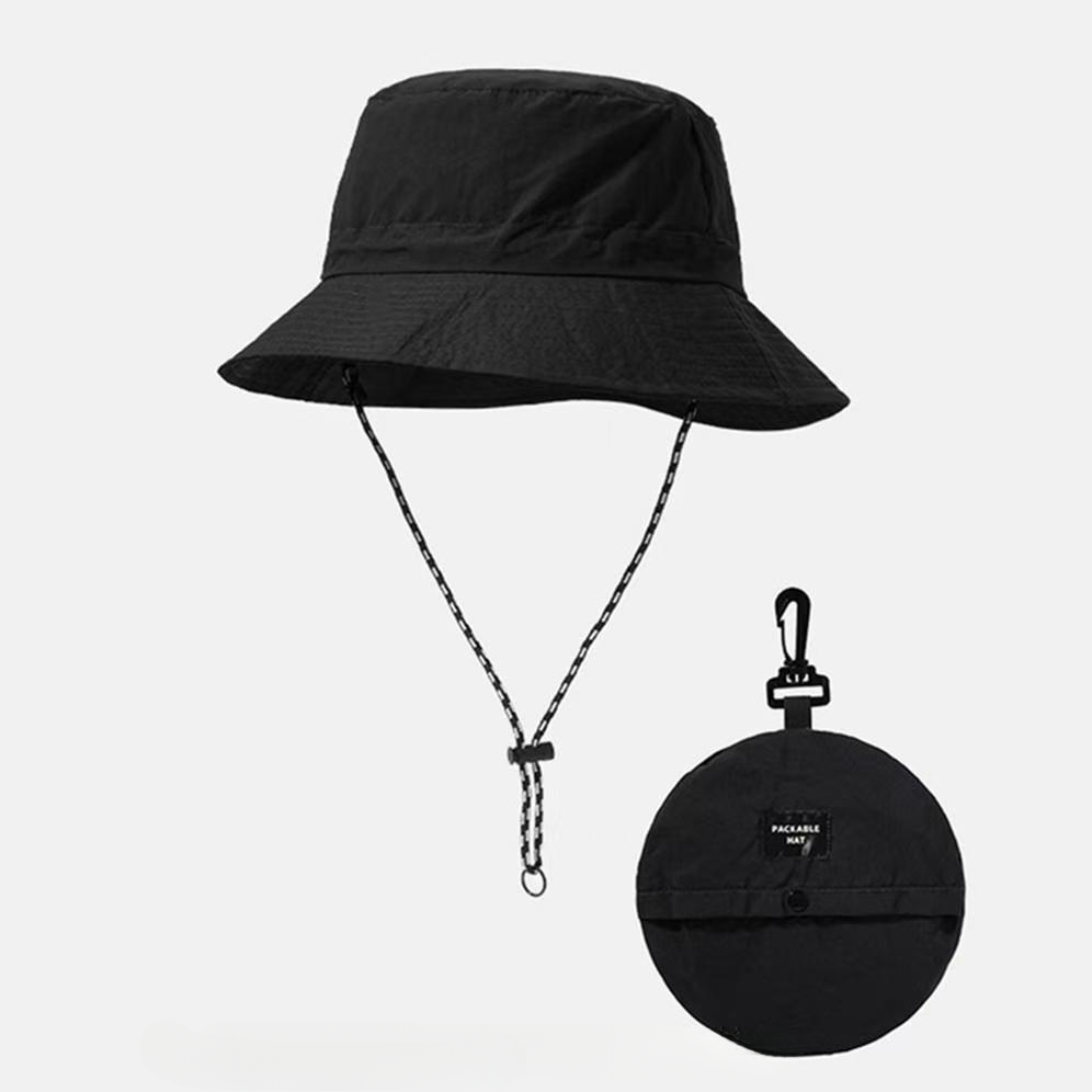 vier Jahreszeiten faltbarer Fischerhut, multifunktionaler, hochwertiger draussen-Angelhut mit Kordelzugverschluss, Angeln, Wandern: Elfenbein