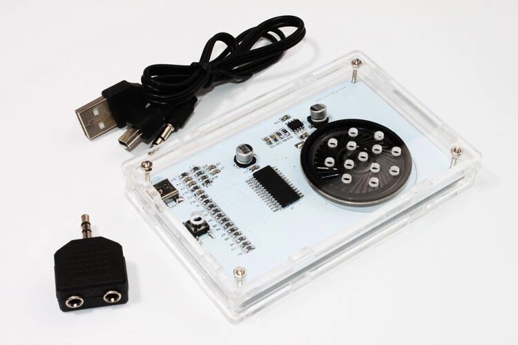 With Housing DIY Music Spectrum LED Flash Kit + DIY Amplifier Speaker Kit Acrylic case