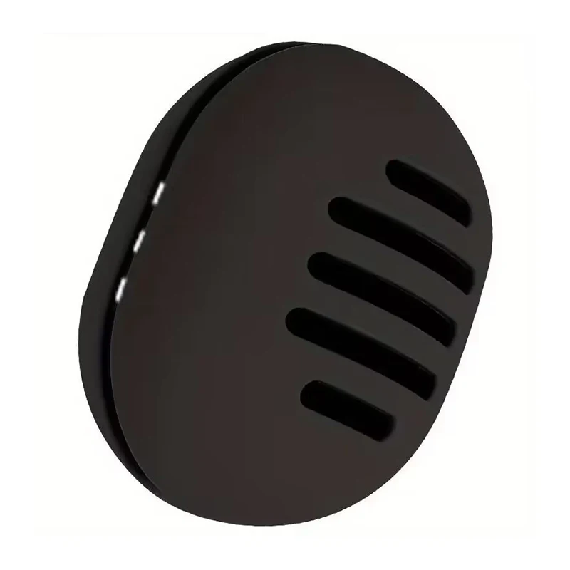 1PC porta spugna per trucco custodia ecologica in silicone multi-foro per spugna di bellezza custodia da viaggio protettiva per soffio cosmetico: nero