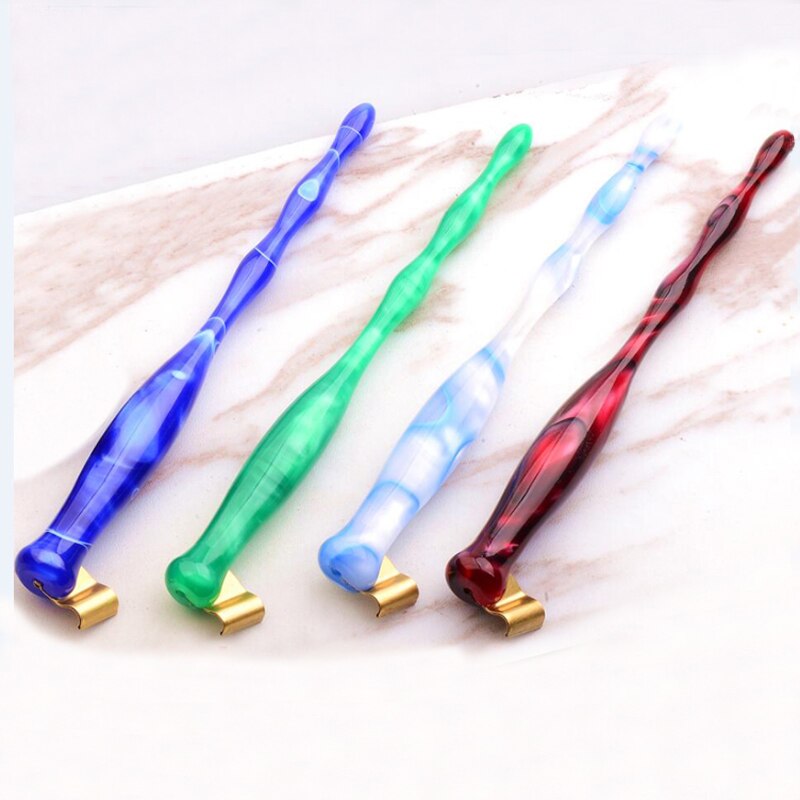 Handmade Resin Oblique Calligraphy Dip Pen Holder Copperplate Script Er Es Nib Holder Birthday Dip Pen