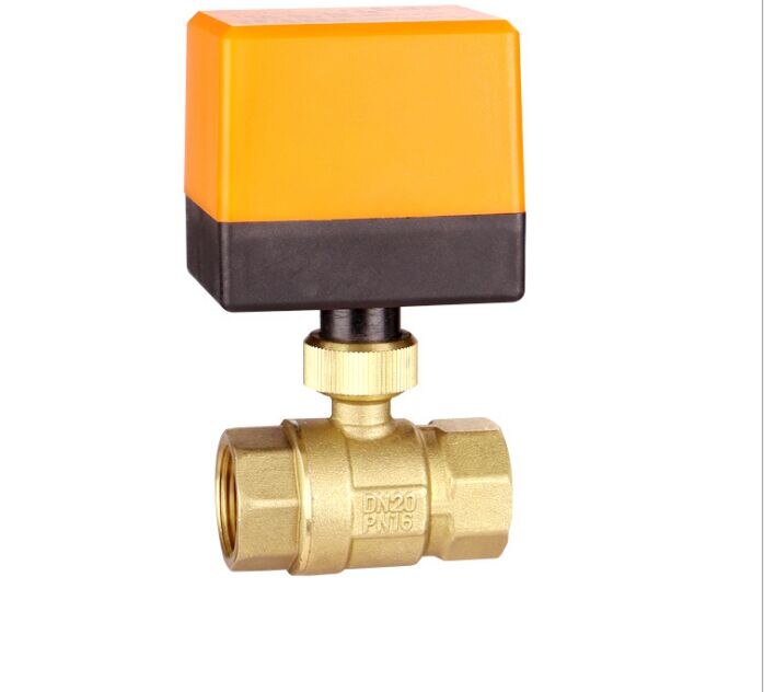 AC220V/24V G1-1/2&quot; BSPP DN40 Brass 2 Way Motorized Ball Valve Electrical Actuator Valve