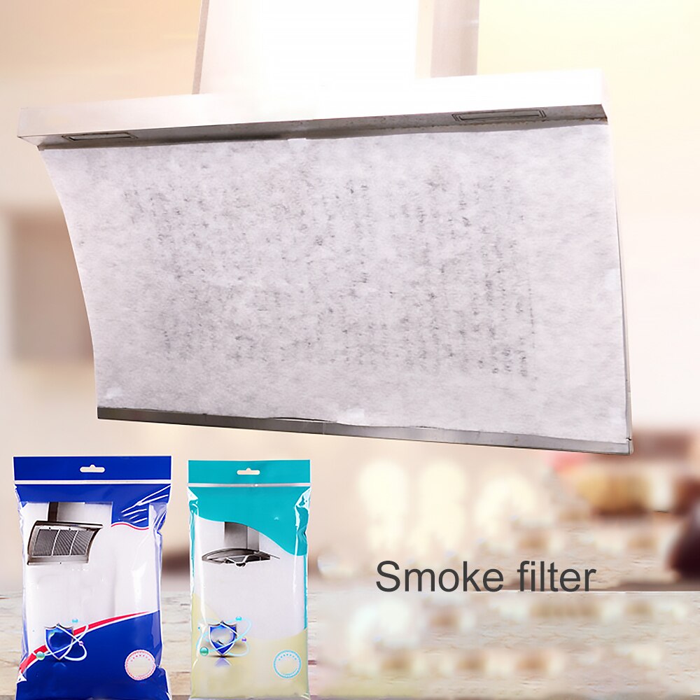 2 stk køkkenoliefilterpapir absorberende papir ikke-vævet anti-olie bomuldsfiltre emhætte emhætte filter ikke-vævet