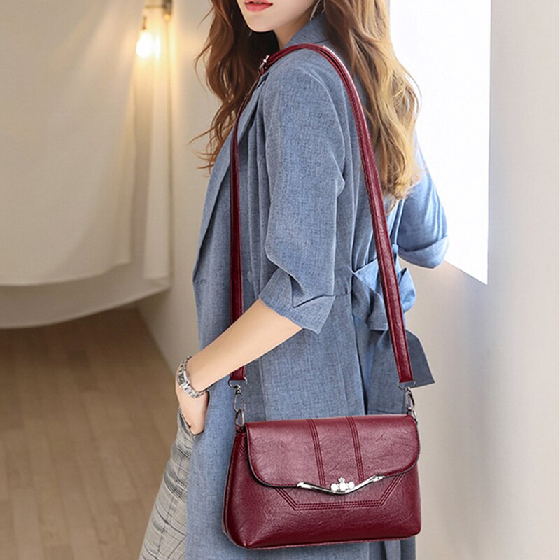 Sac A Main Luxe Handtassen Vrouwen Tassen Handtassen Pu Lederen Dames Crossbody Schoudertassen voor Vrouwen