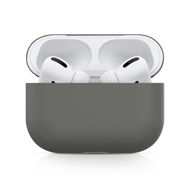 Doces casos de silicone para airpods pro caso sem fio bluetooth para apple airpods 3 capa caso do fone ouvido para vagens ar pro fundas: Grey