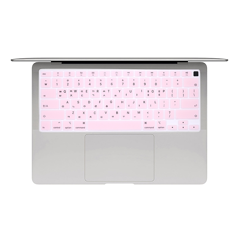 Koreański język silikonowa klawiatura pokrywa skóry pokrywa Protector dla MacBook najnowszy Air 13 A2337 A 2337 dotykowy ID A2179 M1 2020 2021: green