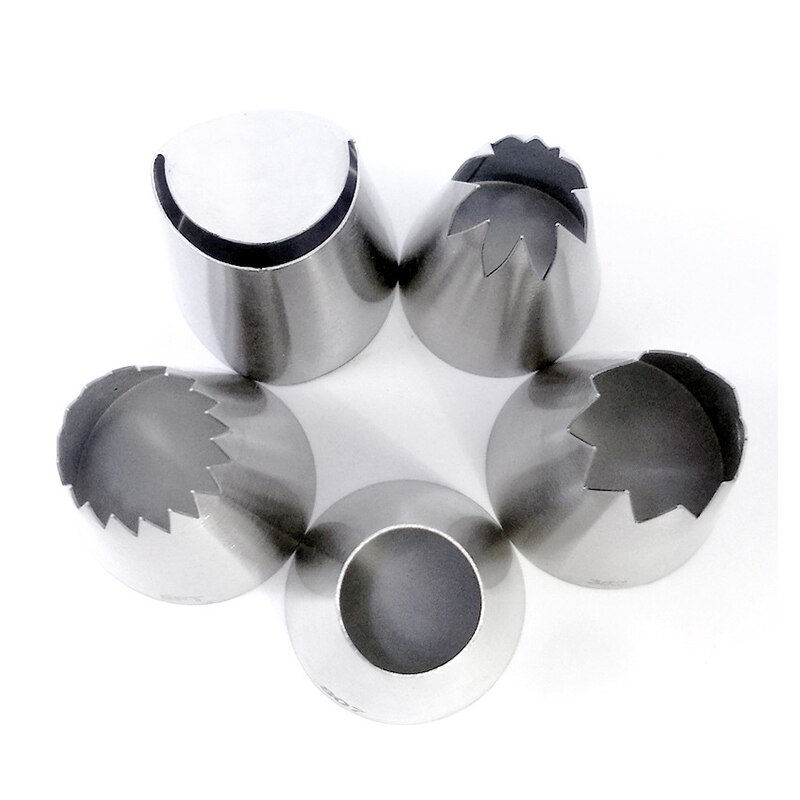 16 Stuks Extra Grote Cupcake Frosting Tip Set Cupcake Piping Nozzles Met Icing Tas Ster Franse Ronde Cake Decorating Tips 0074