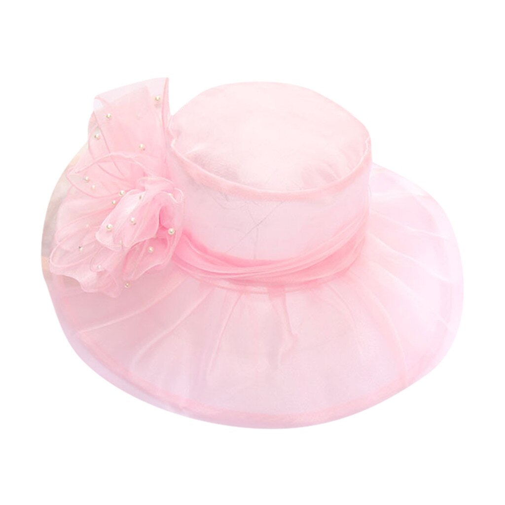 Women's Church Kentucky Daily Cap Fascinator Bridal Tea Party Wedding Hat: Pink 