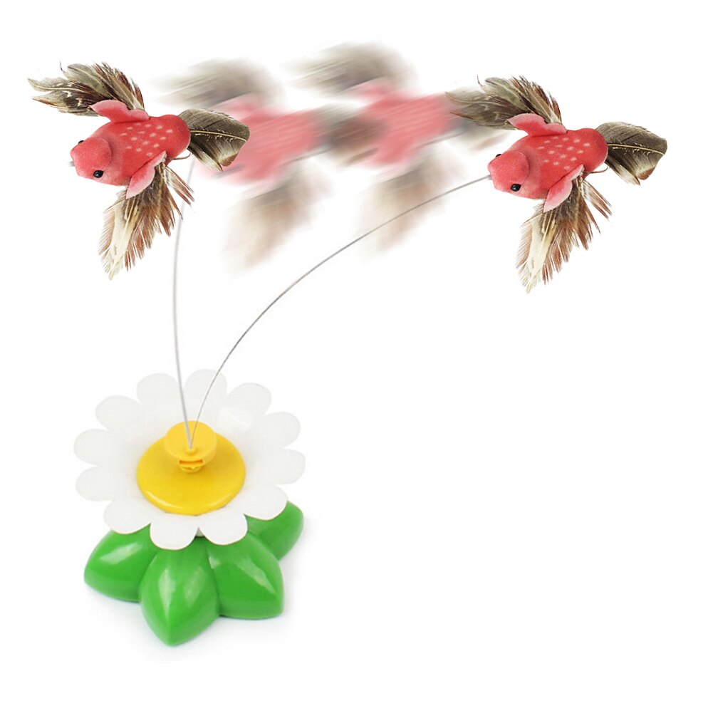 Jouet de chat électrique rotatif oiseau volant drôle papillon jouet interactif exercice chaton jouet pour chats de compagnie: Bourgogne