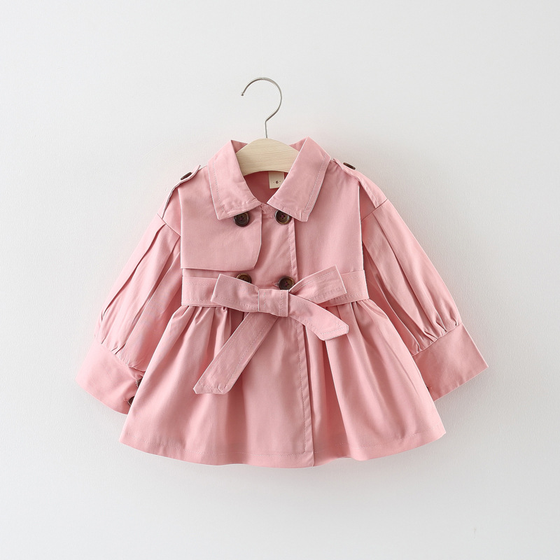 Anorak de primavera para niños, gabardina rosa para niñas, Ropa para Niñas, gabardina, abrigo de manga larga para niñas pequeñas