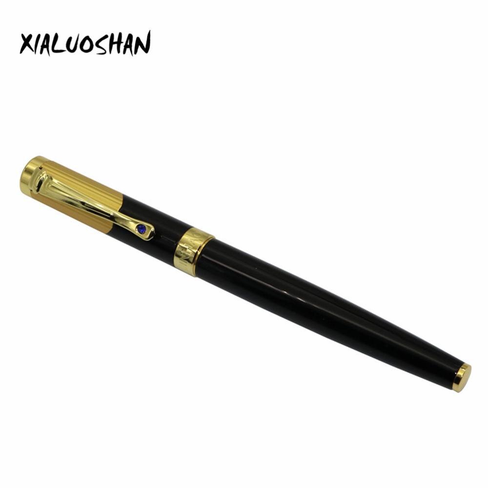 1 Pcs Student Medium 0.5mm Nib Fountain Pen The Best Give Friend School Stationery Jinhao 9009: Black