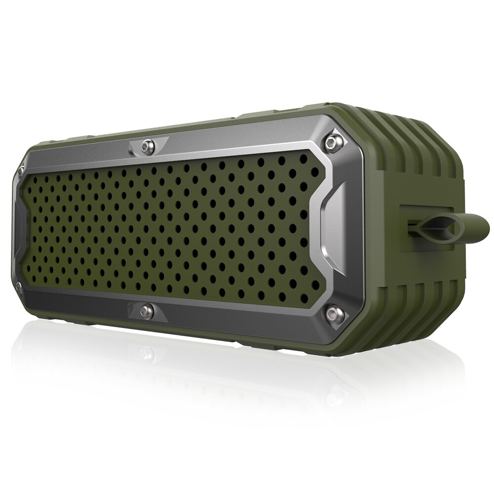 Ijveraar S6 Outdoor Stereo Bass Bluetooth Speaker Draadloze Subwoofer Aux Tf Card MP3 Spelen Met Microfoon: Army Green