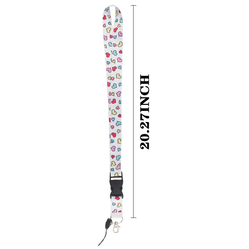 CA235 petit amour mignon longes pour porte-clés carte d'identité passe téléphone portable USB porte-Badge accrocher corde Lariat lanière 1 pièces