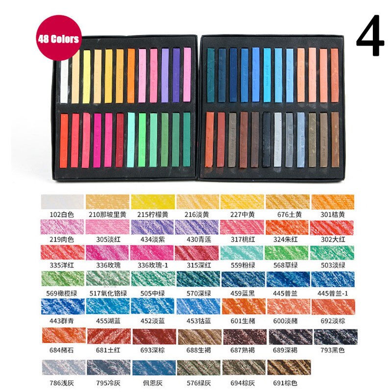 Oil pastel 12/24/36/48 Colors Art Drawing Color Cr... – Vicedeal