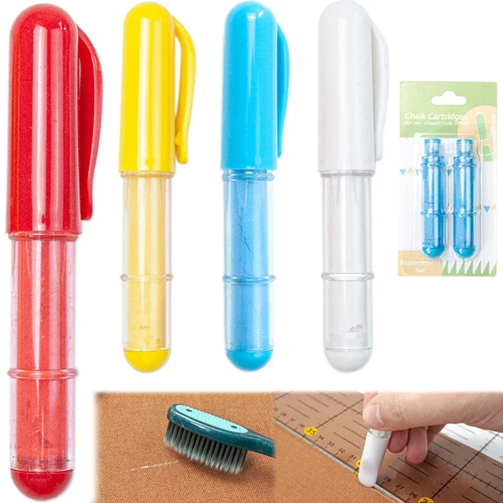 Marcadores de tela de tiza de costura coloridos, accesorios de costura, lápices de tiza para ropa, marcadores de tela, accesorios de costura, herramientas de bolígrafo para ropa