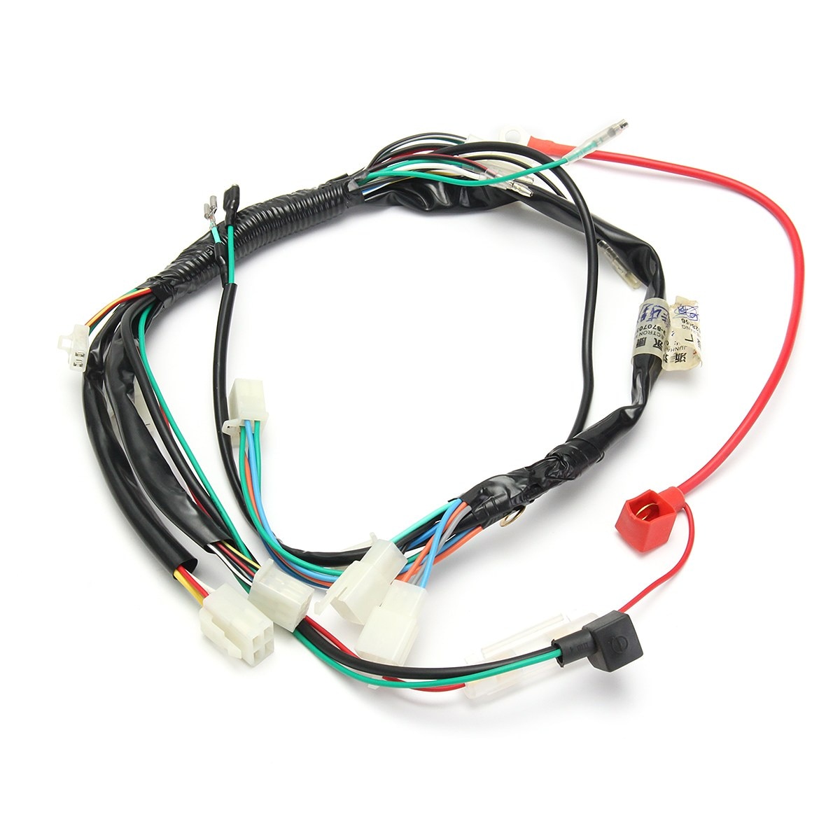 Motorcycle Wiring Harness Machine Electric Start Wiring Loom Harness Pit Bike ATV Quads 50cc 70cc 90cc 110cc 125cc
