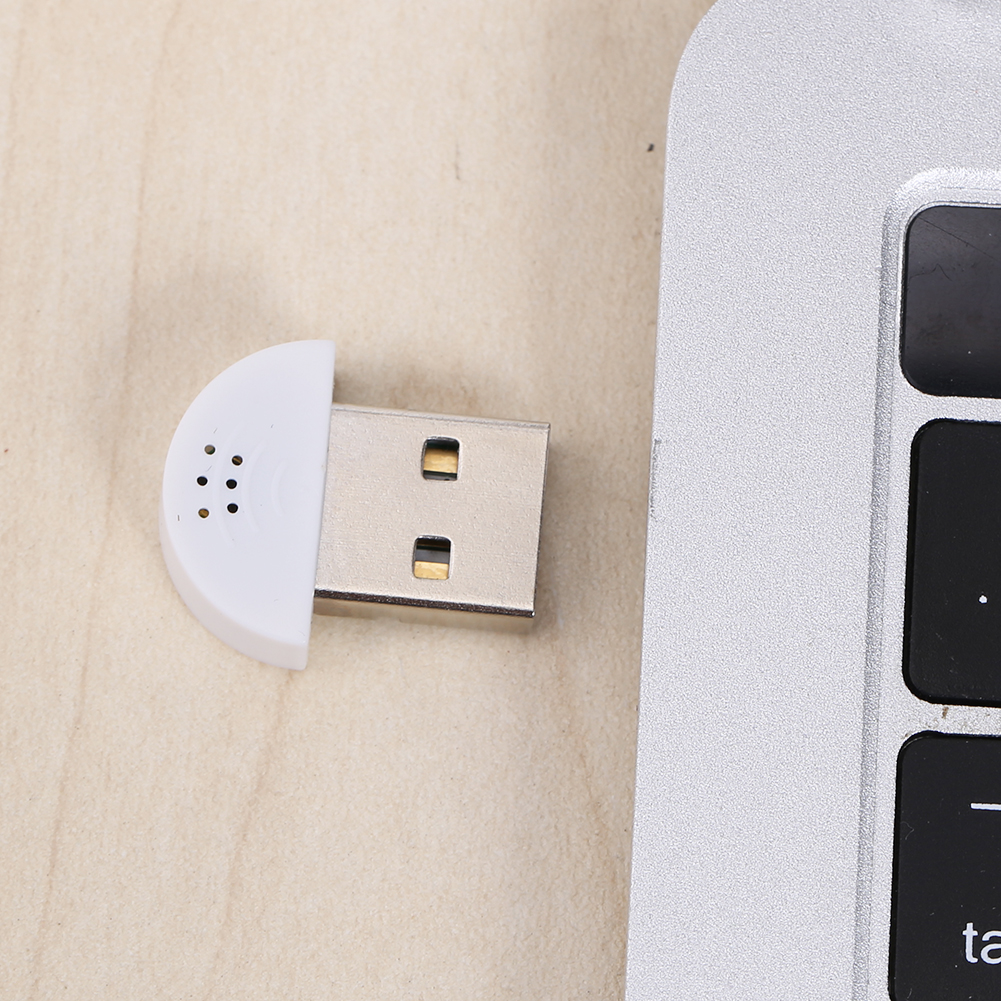 Adaptador de audio de micrófono USB portátil Conexión directa para computadora PC