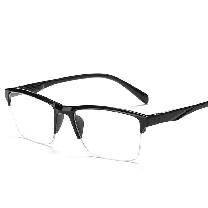 seemfly Half Frame Reading Glasses Presbyopic Eyewear Male Female Far Sight Eyeglasses With Strength +50 +75 +100 To +400