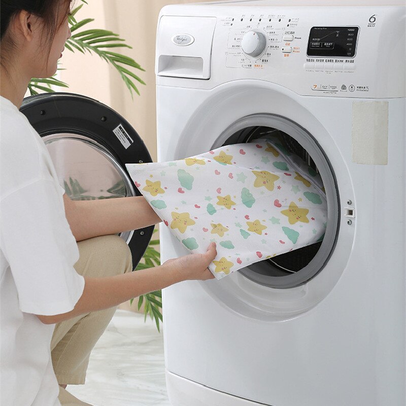 Sterren Afdrukken Machine Wassen Waszak Ondergoed Beha Sokken Waszak Polyester Mesh Wasserij Organisator Voor Vuile Kleren