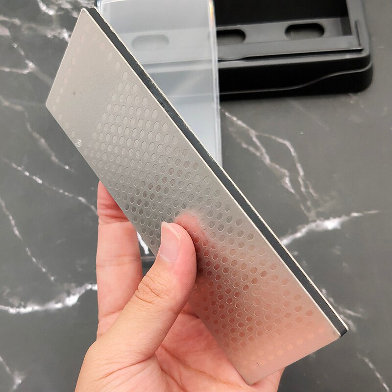TAIDEA diamant double face 360 #600 # couteau aiguisé ener pierre coupante, utilisé pour les couteaux et la pierre tranchante, avec base antidérapante