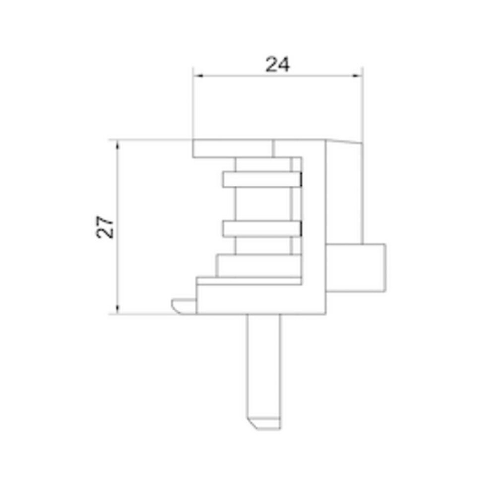 Oven Rotary Switch 2 Way Metal Shaft - 4251707D