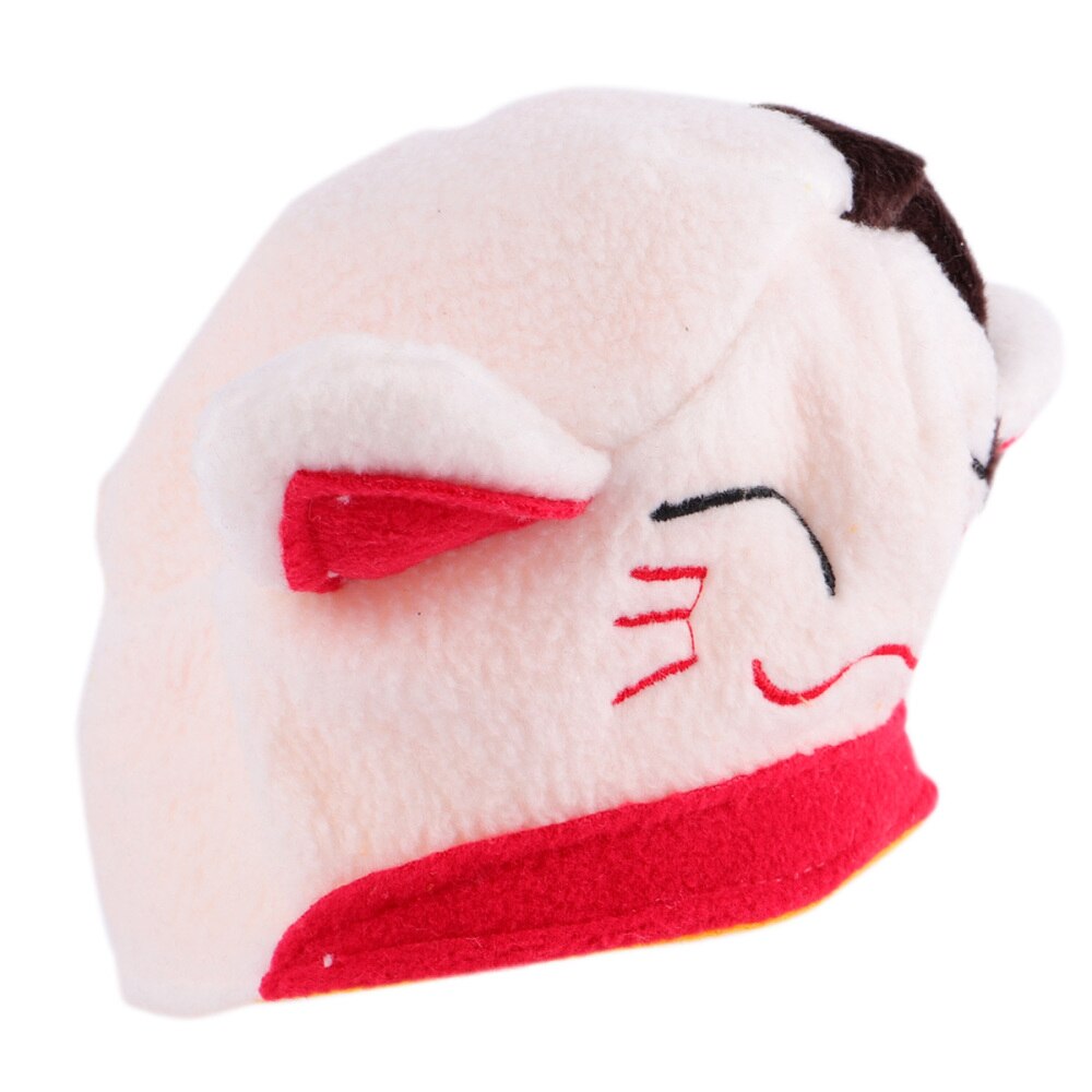 Hond Kostuum Hoed Fortuin Kat Patroon Huisdier Decoratieve Kostuum Cap (Wit)
