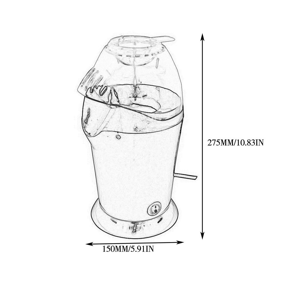 Mini Portable Electric Popcorn Maker Household Aut... Grandado