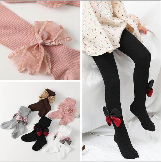 neue frühjahr und herbst kinder baby leggings bogen casual hosen 1-7 jahre alten fabrik strumpfhosen