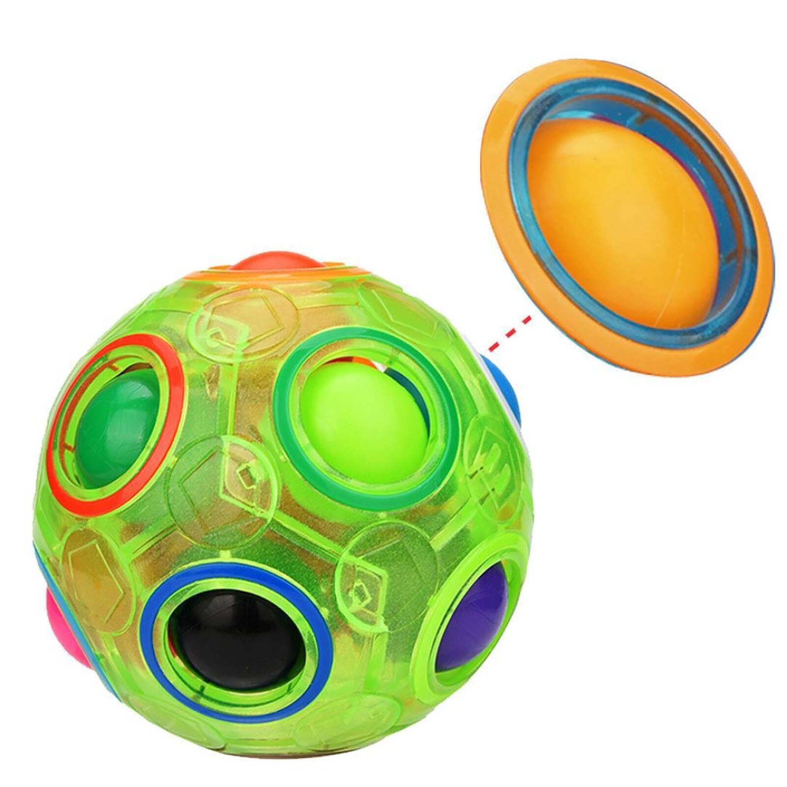 Leucht Stressabbau Figet Spielzeug Erwachsene Magie Kreative Regenbogen Ball Spaß Kunststoff Puzzle Bildung Spielzeug Lernen Für freundlicher