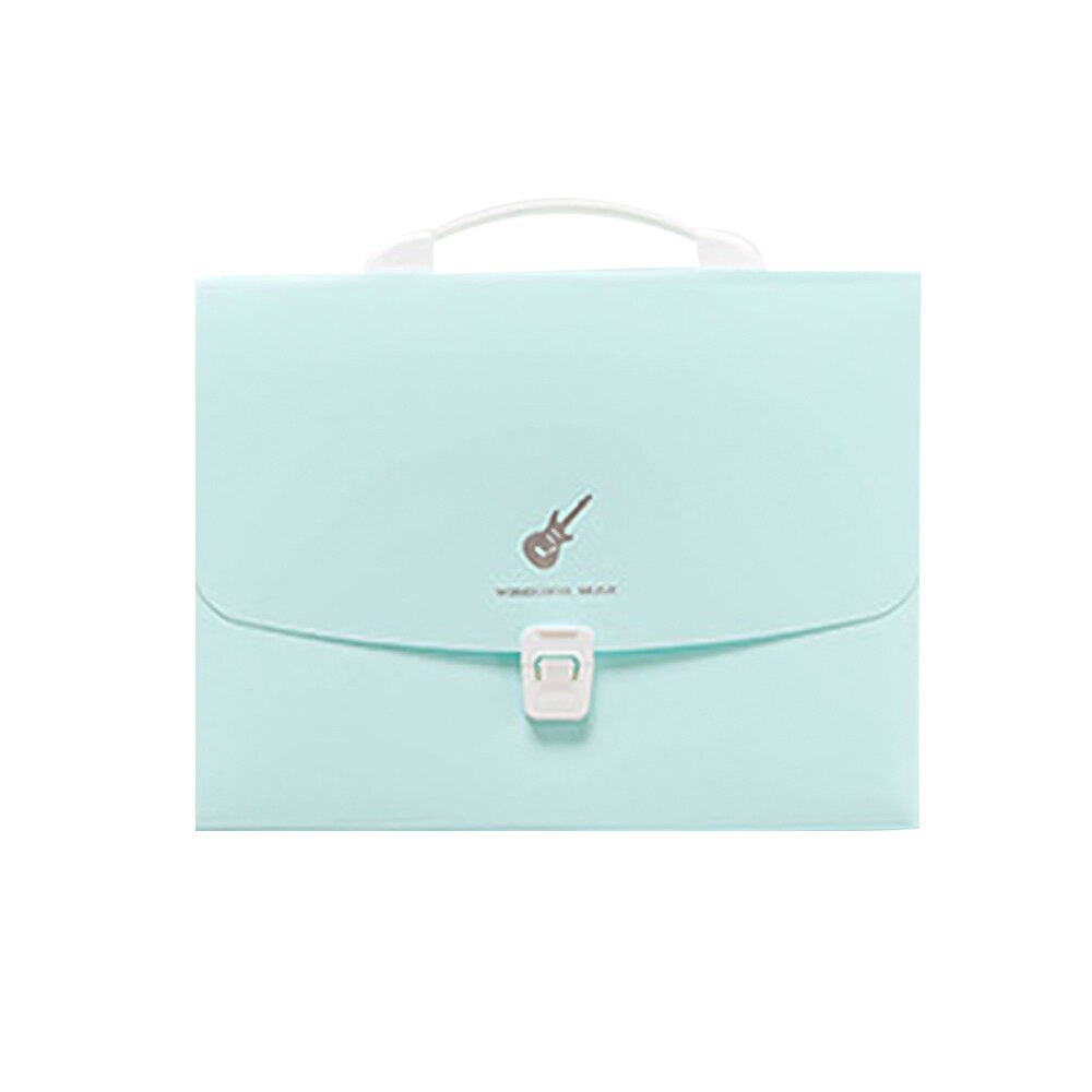 A4 Expanding File Folder 13 Grids Document Office Supplies Business Organizer Stationery File Bag Pouch Receipt Folder: Green