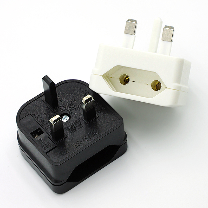 EU To UK SG Travel Adapter Type G Plug Adapter With Fuse European Euro To British Singapore Power Adapter AC Power Cord Outlet