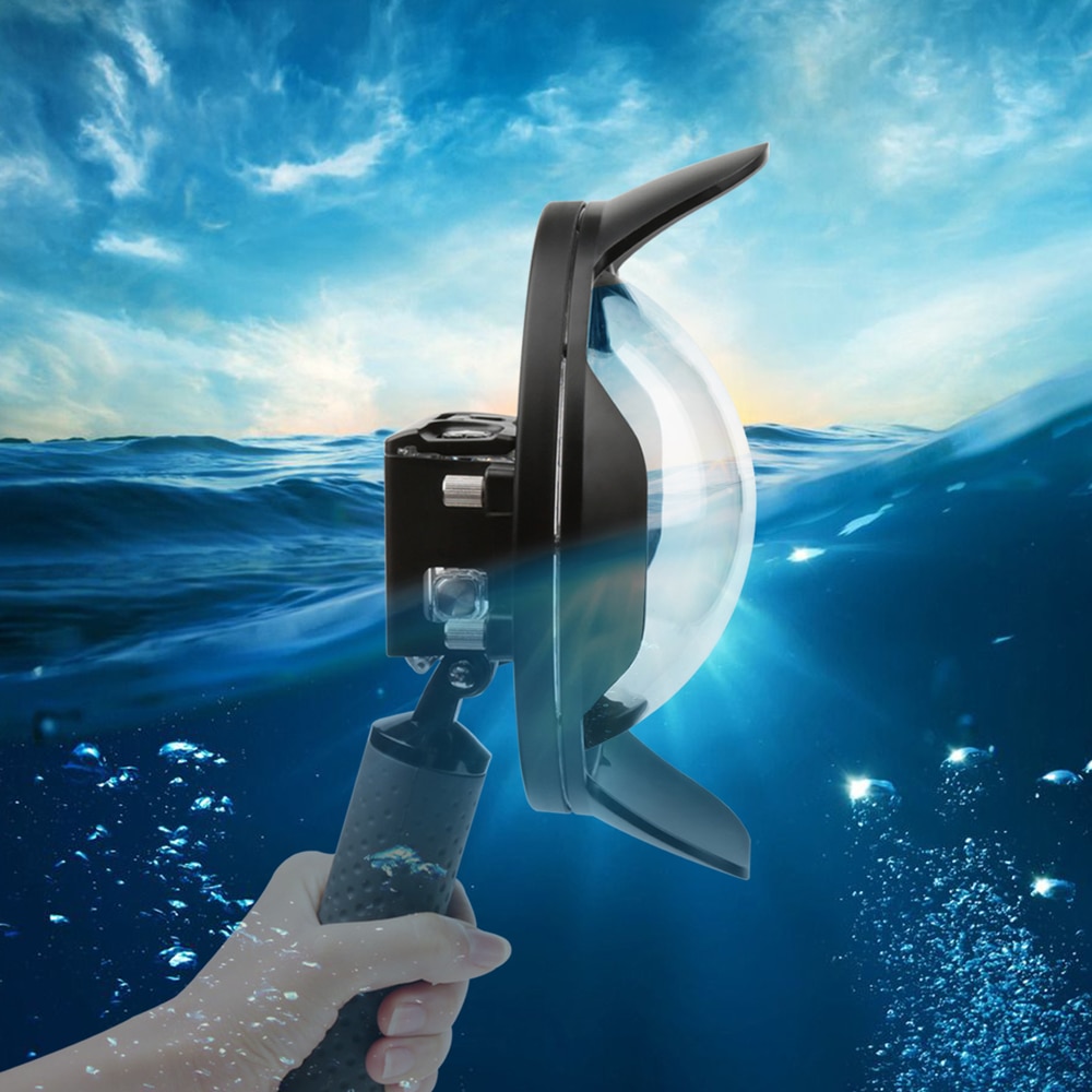 SHOOT Buceo cúpula puerto de 6 pulgadas para Gopro Hero 7 6 5 Cámara deportiva negra con carcasa impermeable para Gopro 7 6 Go Pro accesorio
