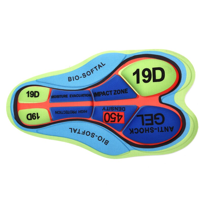 30cm x 11cm x 18.5cm udendørs cykelshorts pude åndbare puder cykelbase pude 5d,9d,12d,19d,20d: 19d