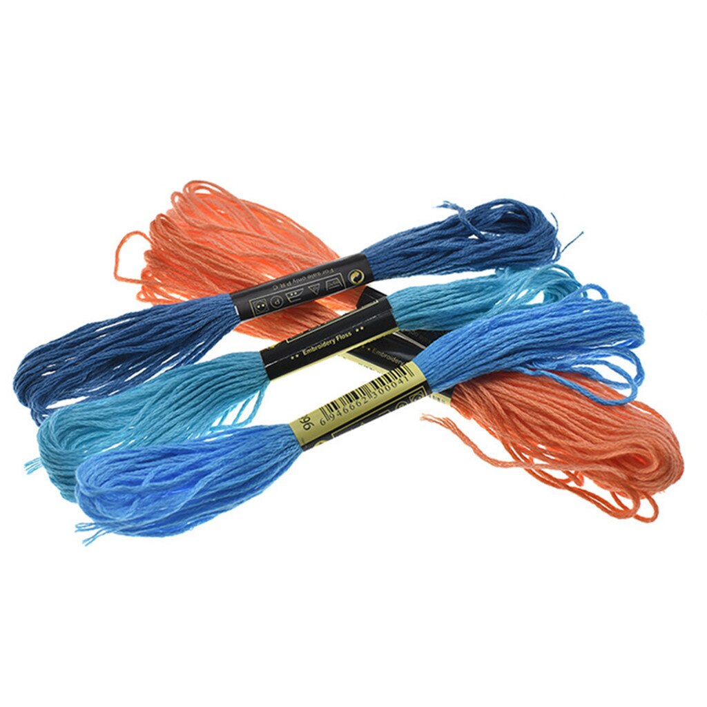 50 pcs Random Color embroidery DIY Silk Line Branch Threads Similar Dmc Thread Floss Skein Cross Stitch Thread Skeins Craft