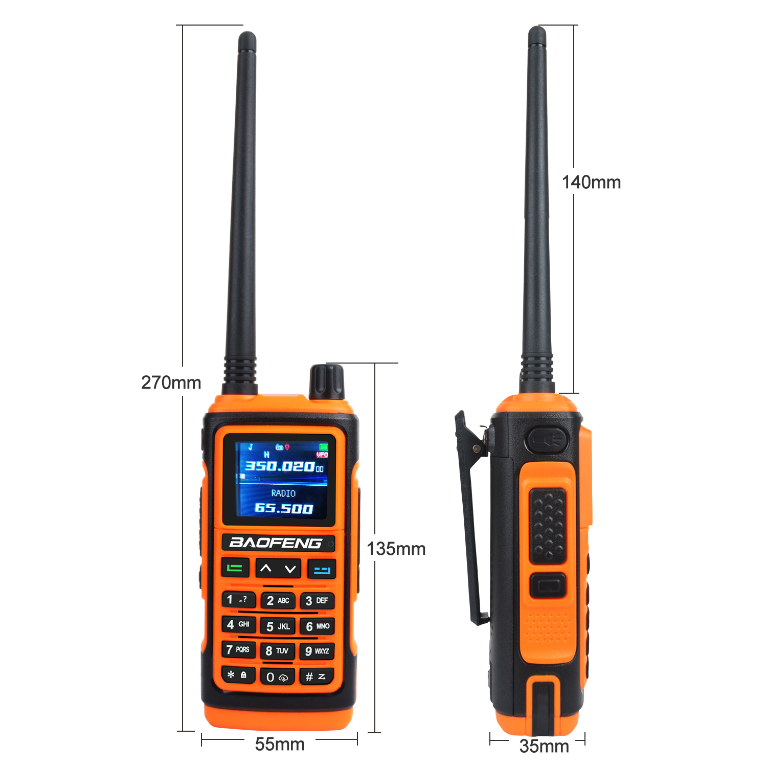Baofeng UV-17Pro GPS Walkie Talkie 108-136MHz Air Band VHF UHF 200-260MHz 350-355MHz Radio FM Sei Bande Freq Copia Impermeabile