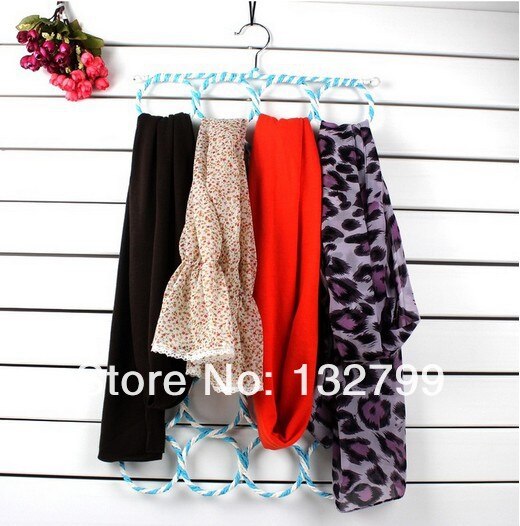Skjerf omslag sjal slips oppbevaring henger arrangør 28 hull ring tau spor holder kroker