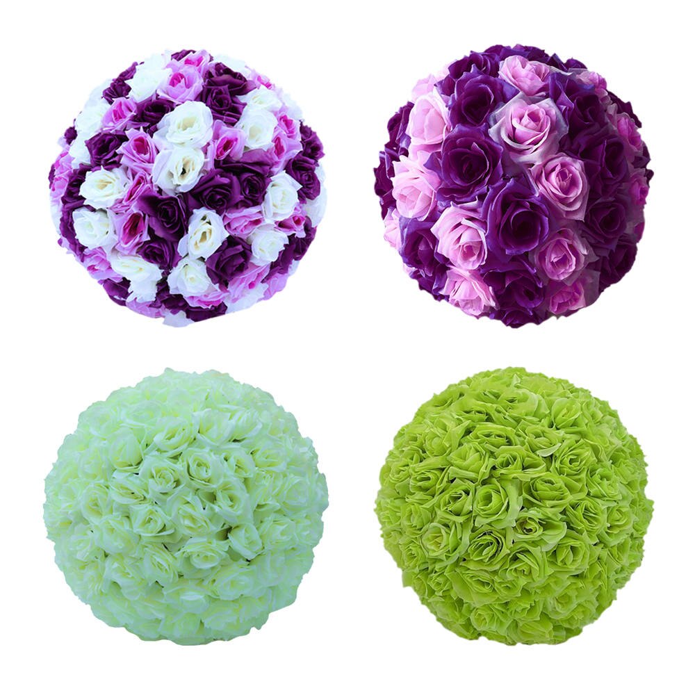 Wedding Decoration Silk Rose Balls Flower Kissing Ball Wedding Decoration Home Party Decor Accessories