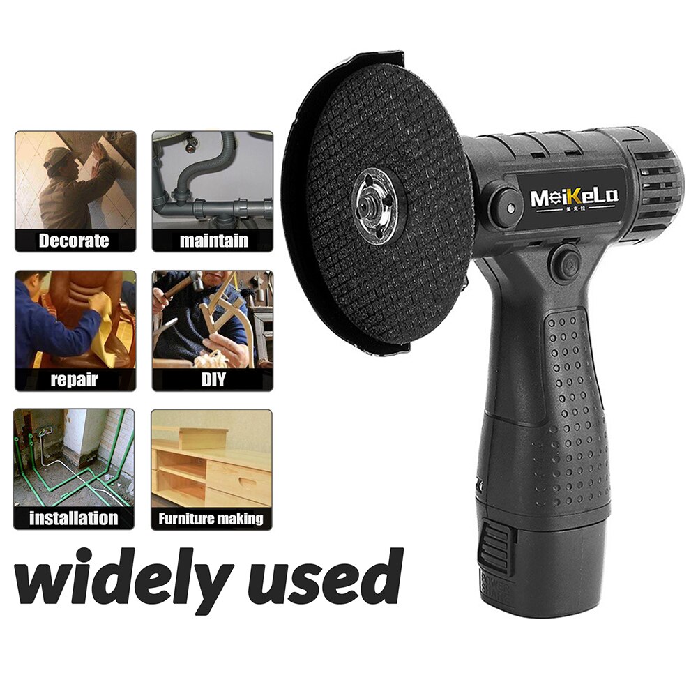 Mini Cordless Angle Grinder Grinding Tools Household Handheld Polishing Cut Off Tool Metal Wood Brushless Cordless Cutter