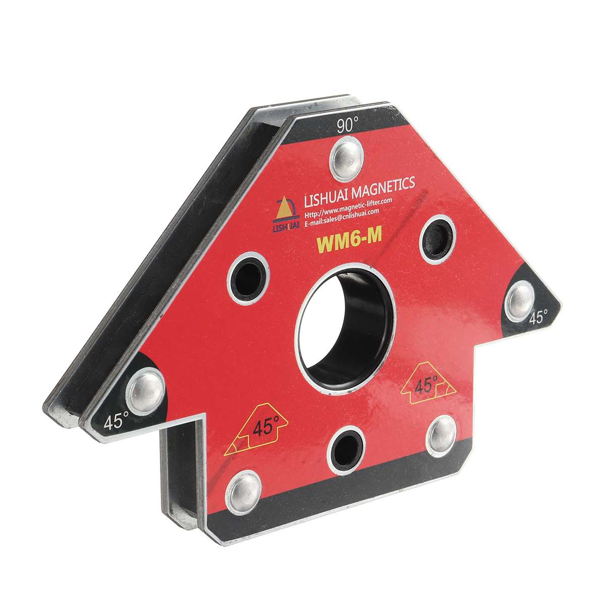 soporte de soldadura con imán de varios ángulos, abrazadera magnética de flecha de neodimio para imán de soldadura de 45/90/135 grados WM6: WM6 M