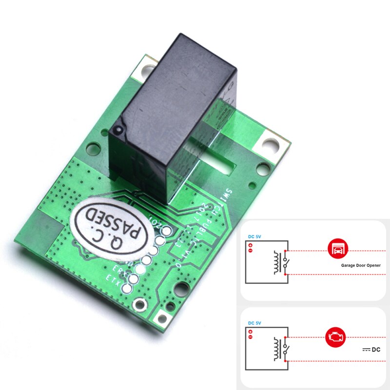1Pcs SONOFF RE5V1C Wifi DIY Switch 5V DC Relay Module Smart Home Wireless Switches Inching Self-locking Modes APP/Voice Remote