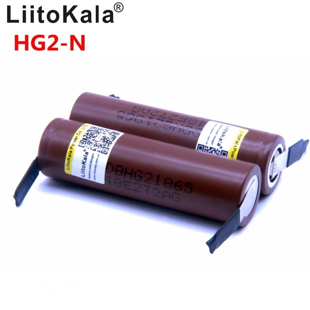 Liitokala HG2 18650 3000 Mah Batterij 18650HG2 3.6V Ontlading 30A, Gewijd Batterijen + Diy Nikkel