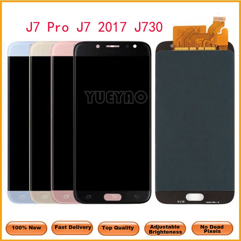 5.5 ''pour Samsung Galaxy J7 Pro J730 SM-J730F J730FM/DS J730F/DS J730GM/DS LCD écran tactile numériseur assemblée