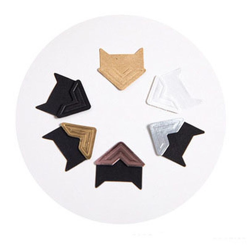 120 pcs/lot DIY Vintage Corner Photo Albums Corner Stickers Kraft Paper Album Frame Decor Scrapbooking Decoration 5 Sheets
