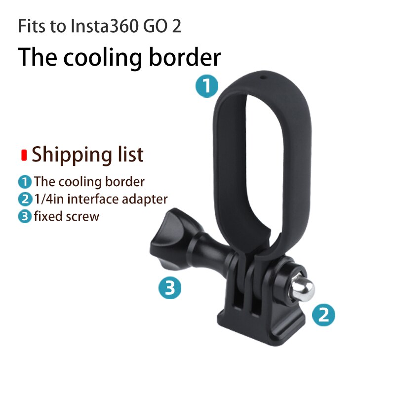Beschermende Frame Border Case Mount Installlation 1/4 Schroef Gat Verstelbare Hoek Beugel Voor Insta360 Go2 Duim Accessoires