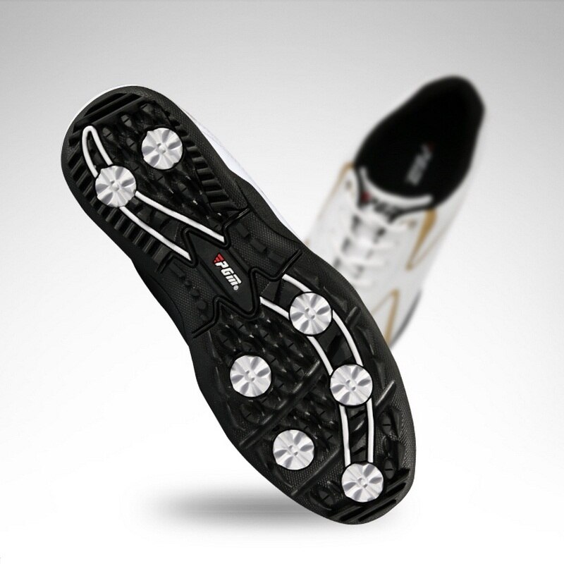 Stødabsorbering golfsko mænd sport sneakers læder åndbar letvægts træning atletiske sko  #b1325