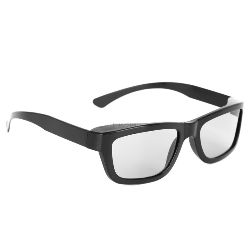 Circulair gepolariseerde passieve 3d stereobril zwart voor 3d tv's real d imax bioscopen