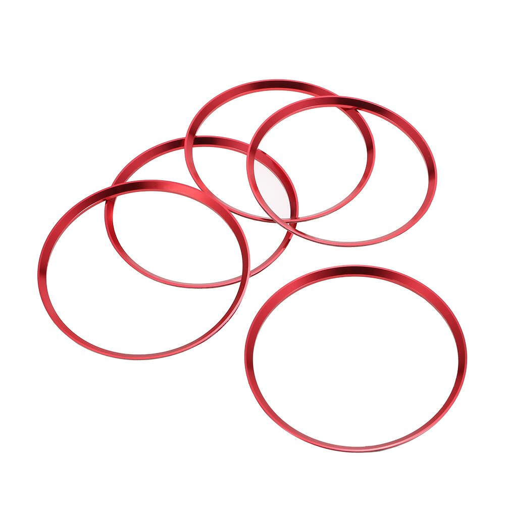 Rood 5 stuks luchtrooster uitlaat ring afdekkingen rood voor mercedes/benz gla cla 180 200 voor mercedes voor mercedes/benz