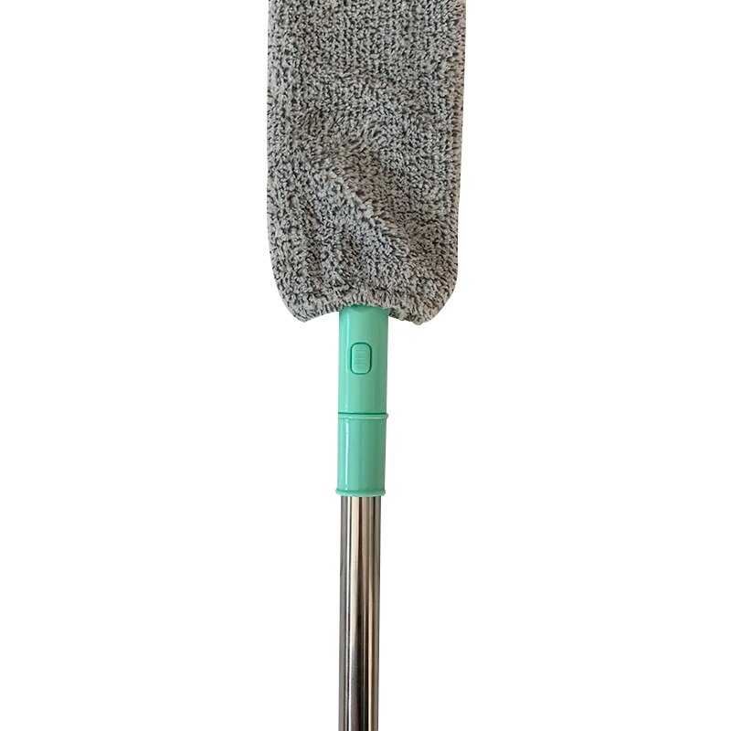 Sängyn pölyharja pitkävartinen moppi uudelleenkäytettävä mikrokuitupölyn lakaisuharja 100cm/125cm e2s