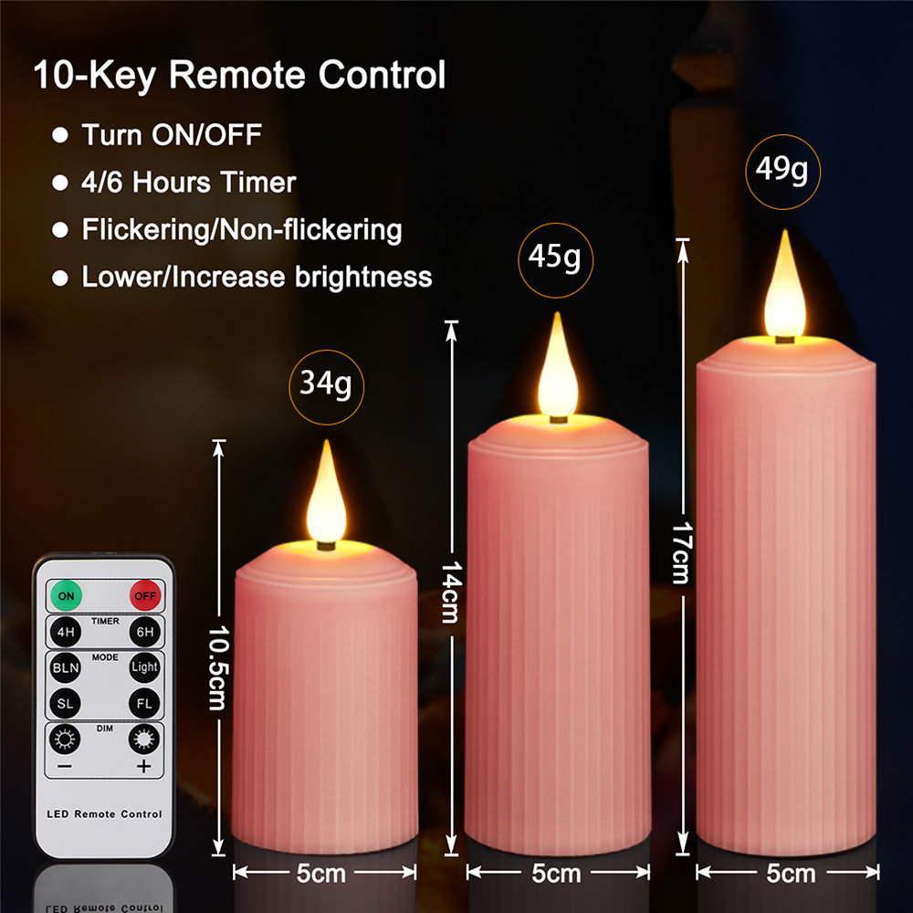 Velas Led recargables por Usb, llama parpadeante con Control remoto, luz impermeable, velas de boda, lámpara de vela de decoración del hogar